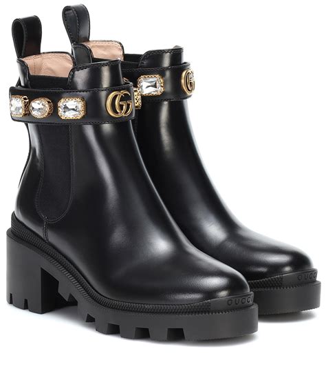 gucci black diamond boots|all black Gucci boots.